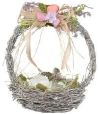 Anděl Přerov Velikonoční košík proutěný s levandulí 20cm