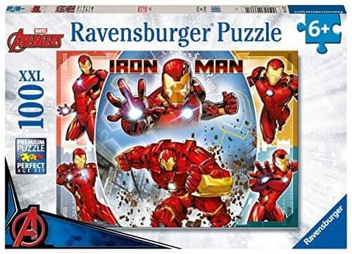 Levně Ravensburger Puzzle 133772 Marvel hero: Iron Man 100 dílků