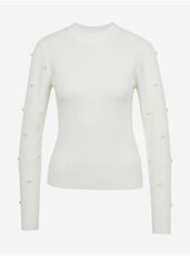 Orsay Bílý dámský svetr s ozdobnými detaily L