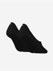 Tommy Hilfiger Sada dvou párů černých dámských ponožek Tommy Hilfiger 39-42