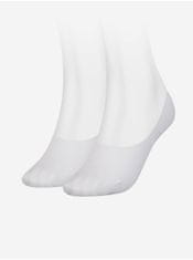 Tommy Hilfiger Sada dvou párů bílých dámských ponožek Tommy Hilfiger 39-42