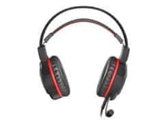 Genesis Herní sluchátka s mikrofonem Neon 350, Stereo, Vibrace, červené podsvícení