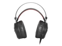 Genesis Herní sluchátka s mikrofonem Neon 360, Stereo, Vibrace, červené podsvícení