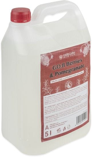 Atea Laura Collini tekuté mýdlo s antibakteriální přísadou GOJI Berries & Pomegranate 5l