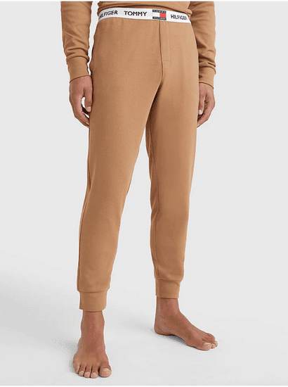 Tommy Hilfiger Hnědé pánské pyžamové kalhoty Tommy Hilfiger Underwear