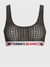 Tommy Jeans Černá vzorovaná podprsenka Tommy Jeans L