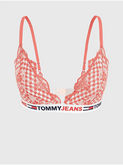 Tommy Jeans Korálová krajková podprsenka Tommy Jeans S