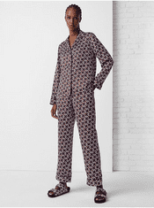 Tommy Hilfiger Modro-vínové dámské vzorované pyžamo Tommy Hilfiger Underwear S