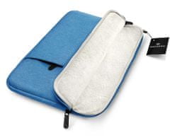 ZAGATTO Pouzdro na notebook 13,3" modrý dámský pánský prostorný a lehký jednokomorový pouzdro na notebook s přední kapsou, 26x36x2,5 / ZG83