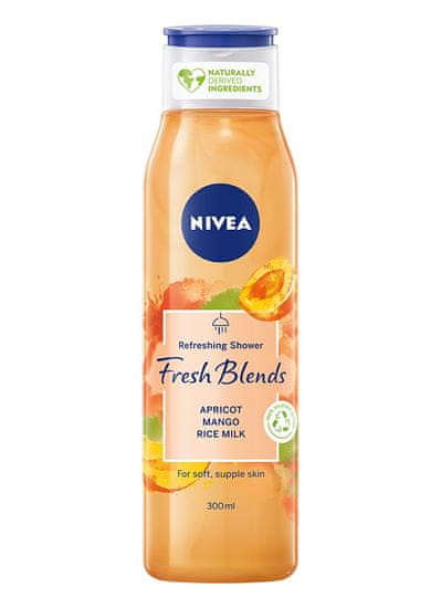 Nivea Fresh Blends Osvěžující sprchový gel s meruňkou, mangem a rýžovým mlékem 300 ml