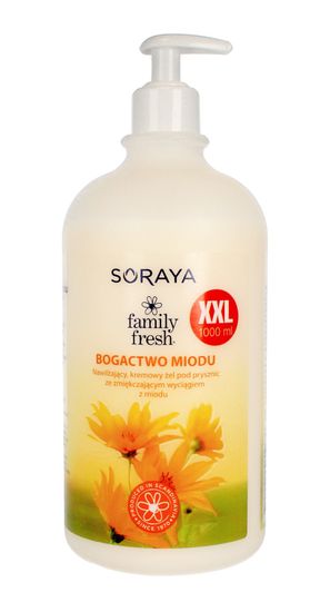 Soraya Family Fresh Rich Honey Pump sprchový gel 1000 ml