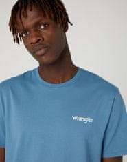 Wrangler Dvojbalení pánského trička WRANGLER W7BZFQ84Z SIGN OFF TEE CAPTAINS BLUE Velikost: S