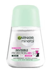 Garnier Minerální dezodorant Roll-On Invisible Protection 48H Floral Touch - černý, bílý, barevný 50ml