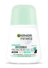 Garnier Minerální dezodorant Roll-On Invisible Protection 48H Fresh Aloe - černý, bílý, barevný 50ml