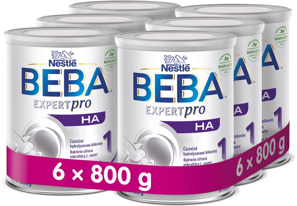 Levně BEBA EXPERTpro HA 1 počáteční kojenecké mléko, 6x800 g