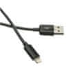 C-Tech Kabel USB 2.0 Lightning (IP5 a vyšší) nabíjecí a synchronizační kabel, 2m, černý
