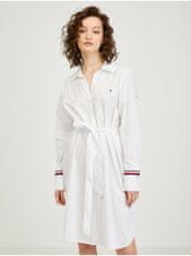 Tommy Hilfiger Bílé dámské košilové šaty Tommy Hilfiger XS