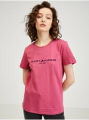 Tommy Hilfiger Růžové dámské tričko Tommy Hilfiger XS