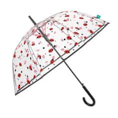 Perletti Automatický deštník TRANSPARENT COCCINELLA, 26332