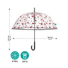 Perletti Automatický deštník TRANSPARENT COCCINELLA, 26332