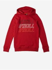O'Neill Červená holčičí mikina s kapucí O'Neill All Year Sweat 128