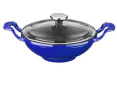Lava Litinový wok 16 cm - modrý