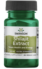 Swanson Shilajit Extrakt, 100 mg, 30 kapslí