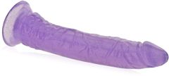 XSARA Gelové dildo elastický penis s přísavkou 20 cm - 72843507