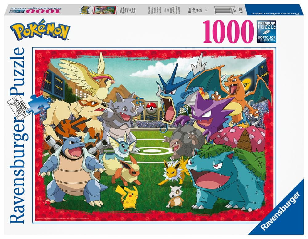 Levně Ravensburger Puzzle 174539 Pokémon: Poměr síly 1000 dílků