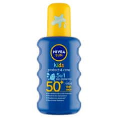 Nivea Sun Protect & Care dětský barevný sprej na opalování OF 50+, 200 ml