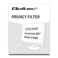 Qoltec Privacy Filter RODO 23,6" | 16:9
