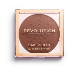 Makeup Revolution Bake & Blot Puder Prasowany Deep Dark 5,5G
