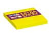 Samolepicí bloček "Extra Sticky", neonově žlutá barva, 76 x 76 mm, 90 listů, 21670