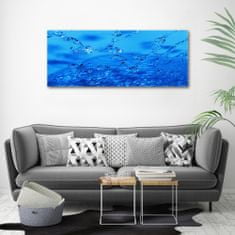 Wallmuralia Foto obraz canvas Kapky vody 125x50 cm
