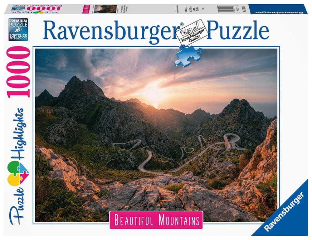 Levně Ravensburger Puzzle Dechberoucí hory: Pohoří Serra de Tramuntana, Malorka 1000 dílků