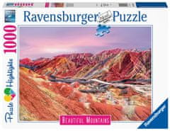 Ravensburger Puzzle Dechberoucí hory: Duhové hory, Čína 1000 dílků