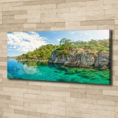 Wallmuralia Foto obraz canvas Modrá laguna 125x50 cm