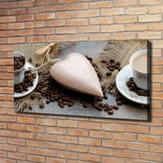 Wallmuralia Foto obraz canvas Káva s mlékem 120x60 cm