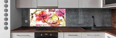 Wallmuralia Panel do kuchyně Květinový vzor 140x70 cm