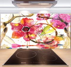 Wallmuralia Panel do kuchyně Květinový vzor 140x70 cm