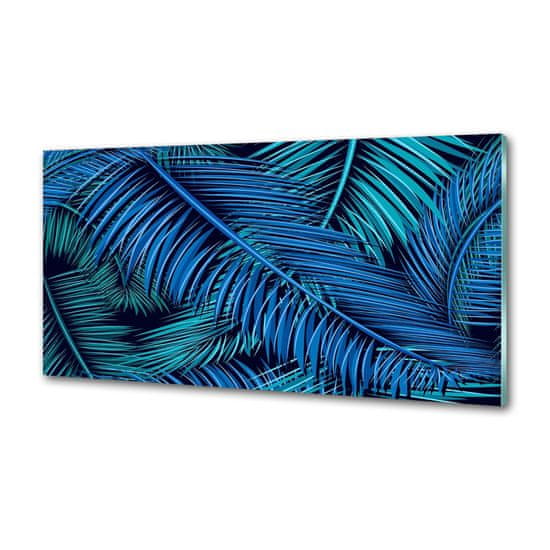 Wallmuralia Dekorační panel sklo Listí palmy