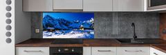 Wallmuralia Panel do kuchyně Domy v Tatrách 120x60 cm
