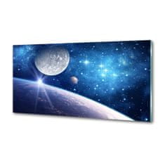 Wallmuralia Skleněný panel do kuchyně Měsíc 100x50 cm