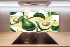 Wallmuralia Skleněný panel do kuchyně Avokádo 125x50 cm