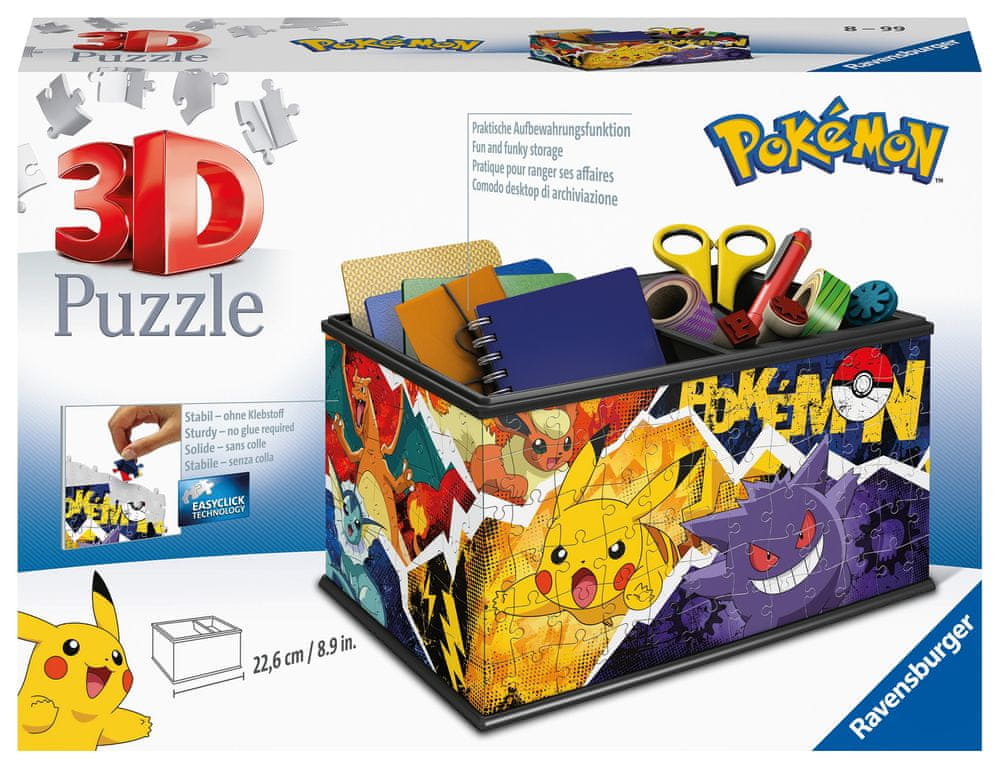 Levně Ravensburger 3D puzzle Úložná krabice Pokémon 216 dílků