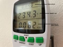MAR-POL Měřič spotřeby el. energie - wattmetr MAR-POL