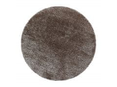 Ayyildiz Kusový koberec BRILLIANT 4200, kulatý, Taupe Rozměr koberce: 160 cm KRUH