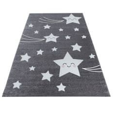 Ayyildiz Dětský kusový koberec KIDS 0610, Šedá Rozměr koberce: 80 x 150 cm