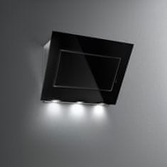 Falmec QUASAR 90 Design Šikmý nástěnný odsavač, černé sklo