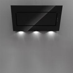 Falmec QUASAR 90 Design Šikmý nástěnný odsavač, černé sklo